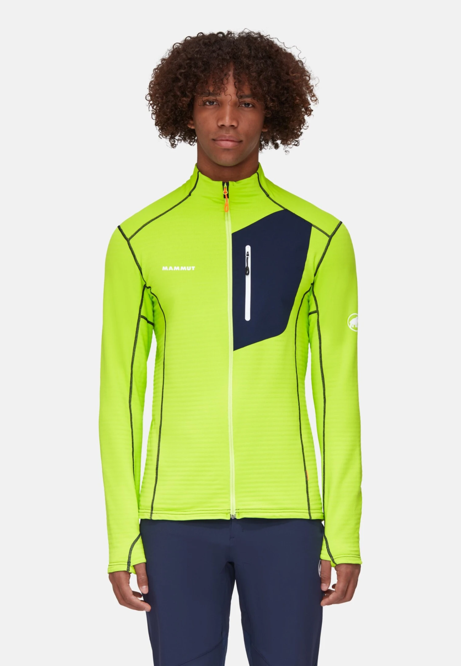 Mammut Taiss Light - Sweater Met Rits - Highlime Marine 3 Mammut Taiss Light - Sweater Met Rits - Highlime Marine