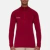 Mammut Trift Half Zip- Longsleeve - Blood Red