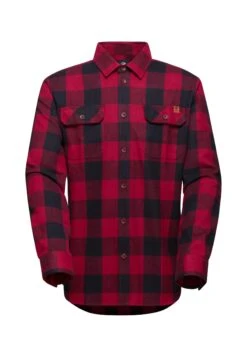 Mammut Tamaro Longsleeve - Overhemd - Blood Red Black -Mammut 406db5e4d888426893478f1065aaa8e3