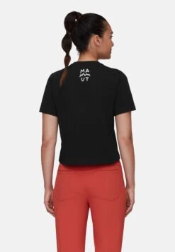Mammut Massone Cropped Women Lettering - T-Shirt Print - Black -Mammut 5ca6e6e9f23f4a70aae60390fad6df19