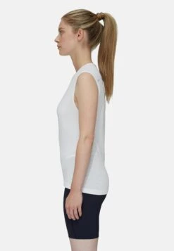 Mammut Aenergy Fl Cap Sleeve Top- T-Shirt Print - White -Mammut 7e953415cdc142ff9a0c5e0b5f04d9e9