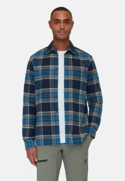 Mammut Trovat Longsleeve- Overhemd - Marine Deep Ice