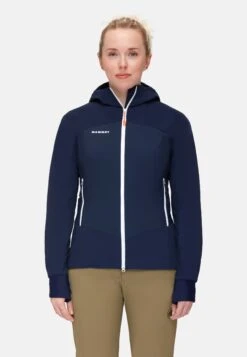 Mammut Taiss Hybrid Hooded - Softshelljas - Marine